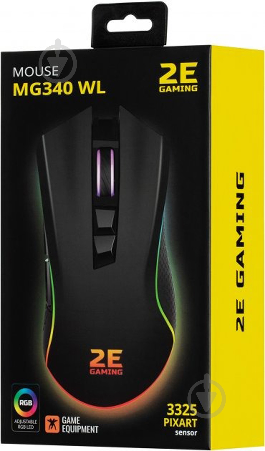 Миша 2E Gaming MG340 WL RGB Wireless/USB Black (2E-MG340UB-WL) - фото 9