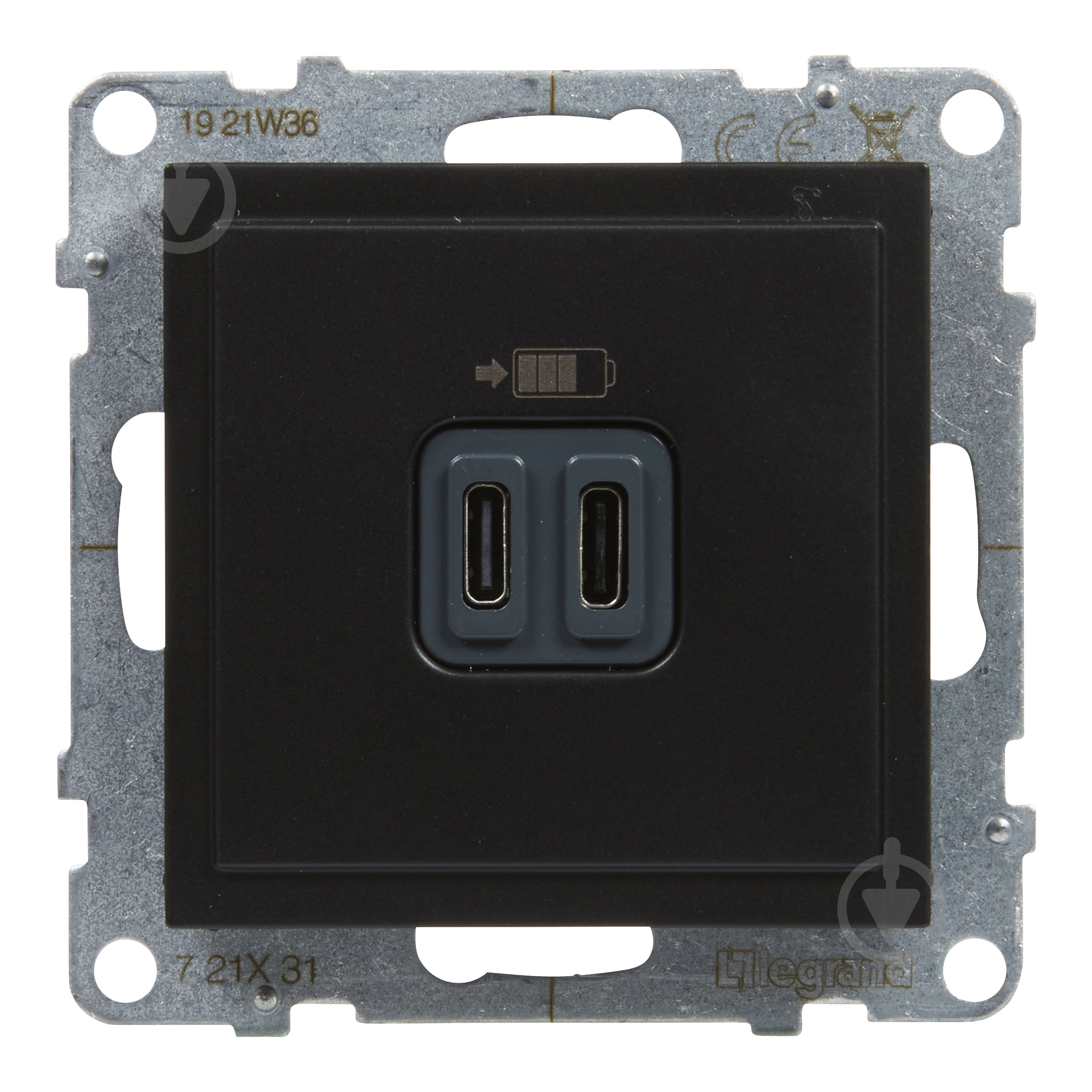 Розетка USB Legrand Suno IP20 черный 721431 - фото 2
