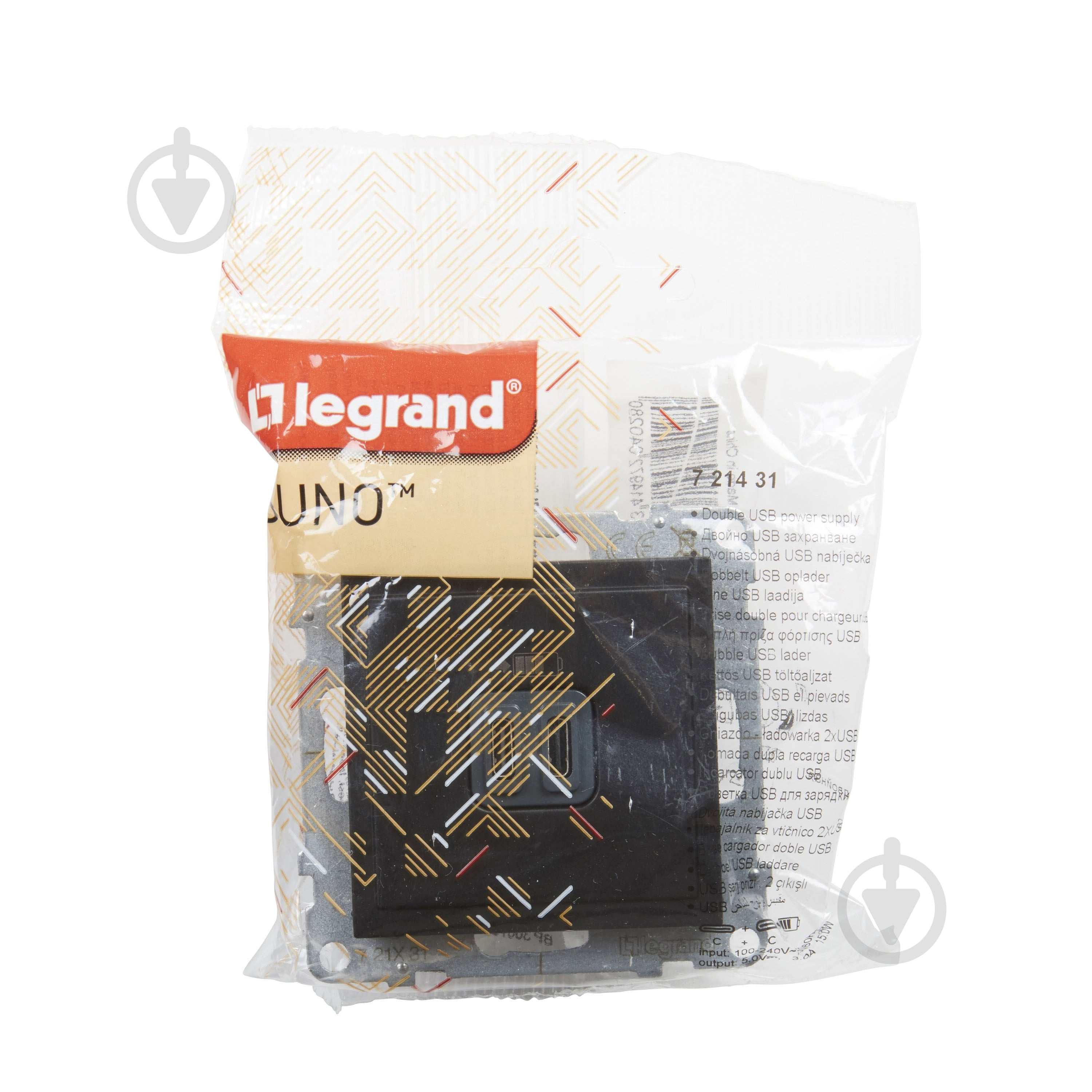 Розетка USB Legrand Suno IP20 черный 721431 - фото 4
