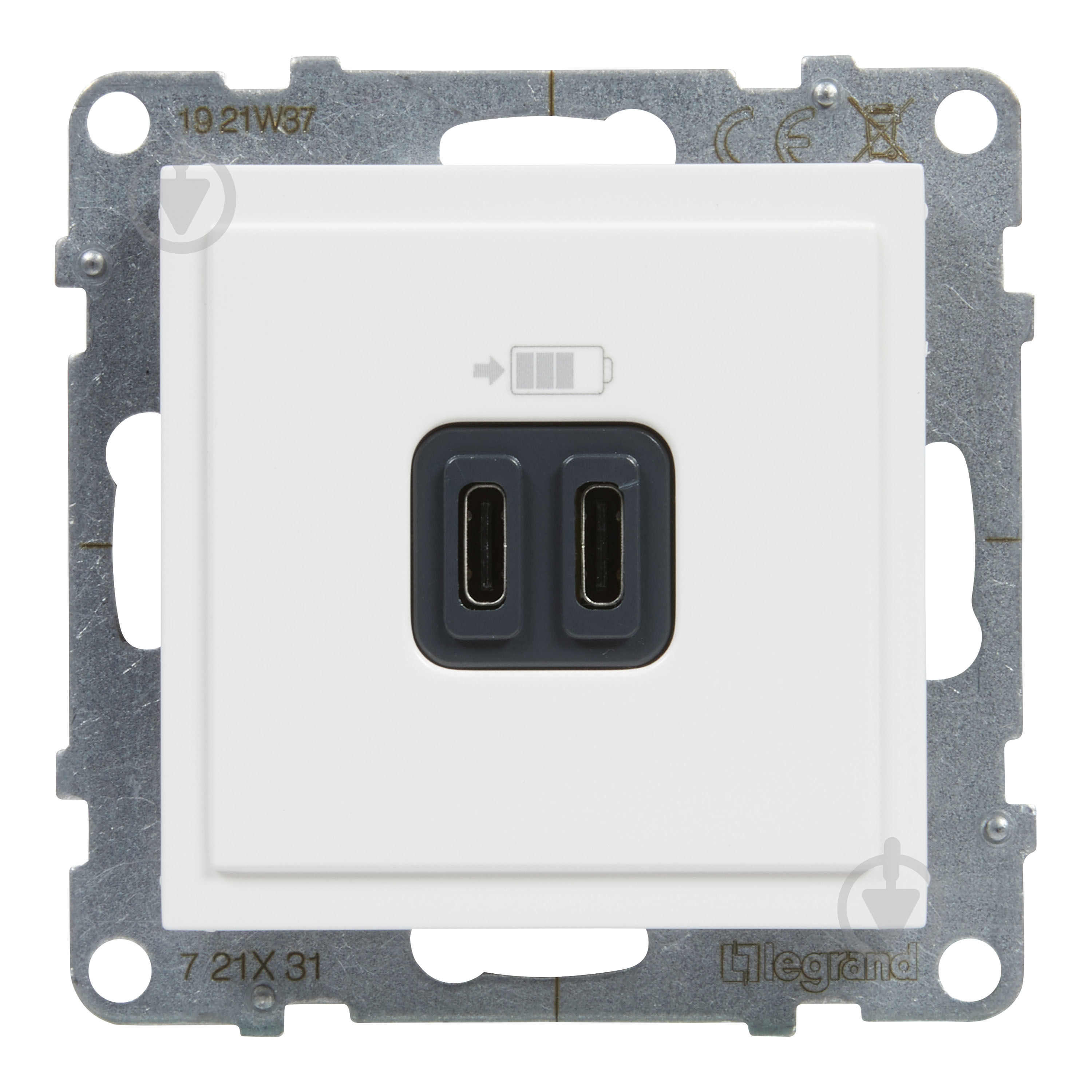 Розетка USB Legrand Suno IP20 белый 721131 - фото 2