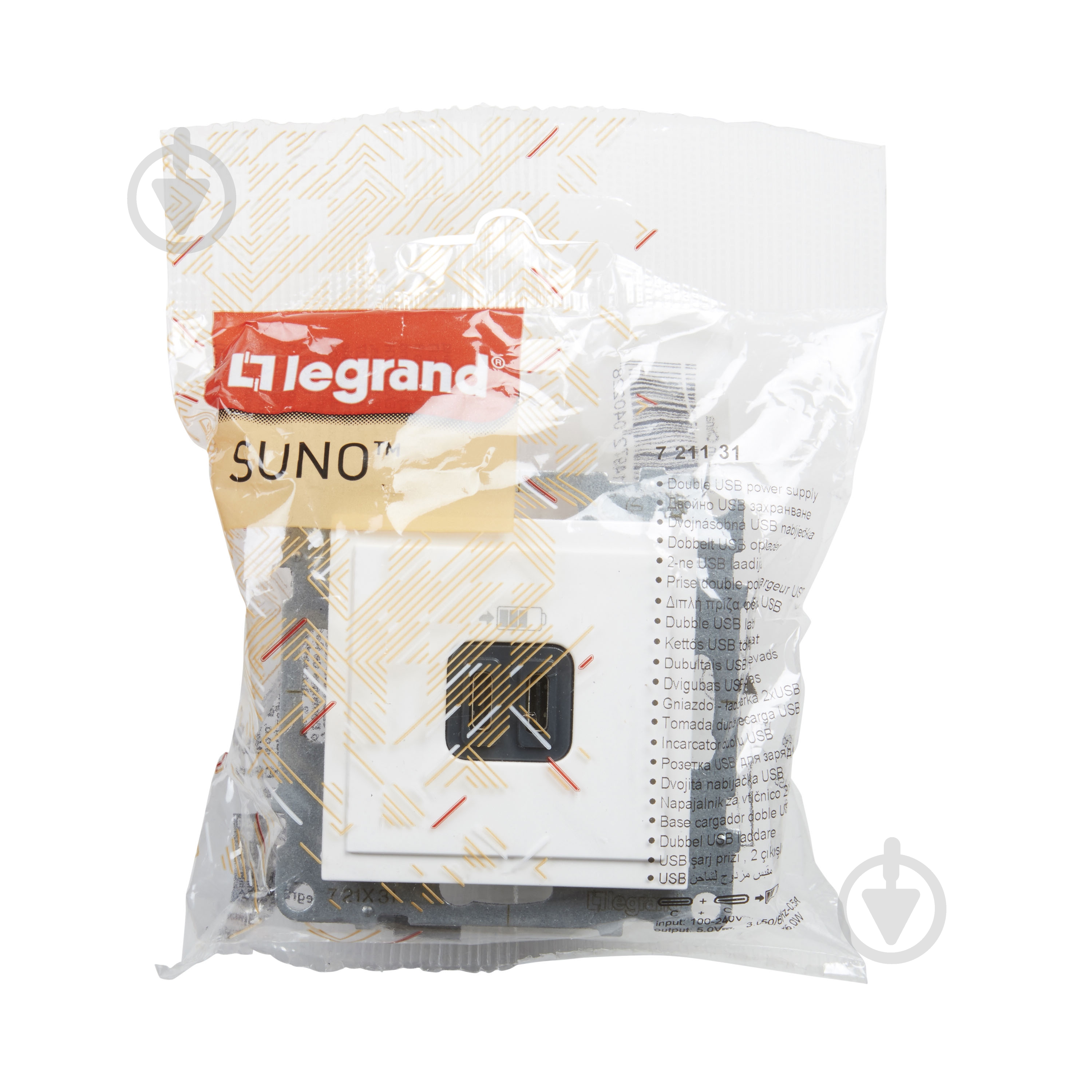 Розетка USB Legrand Suno IP20 белый 721131 - фото 4