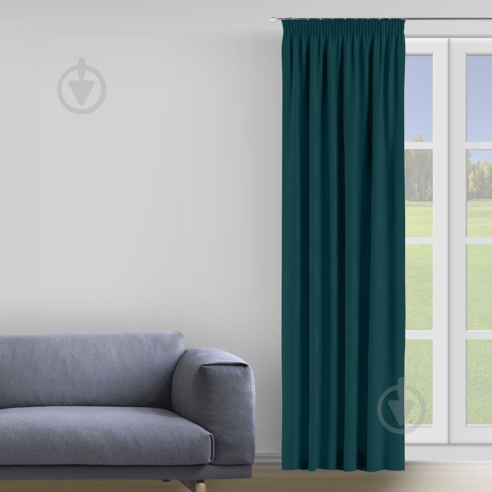 Штора Moda 200х285 см бирюзовый Decora - фото 1