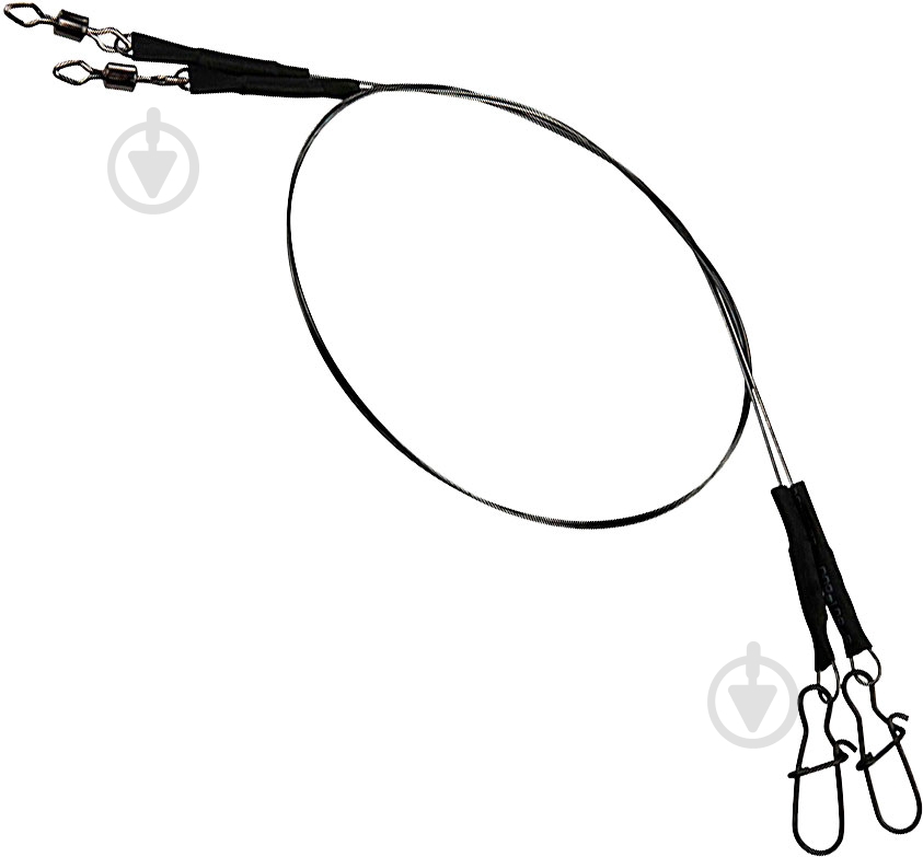 Повідець DAM 24 кг 40 см 2 шт. Effzet Coated Core 7 Spin Leader - фото 1