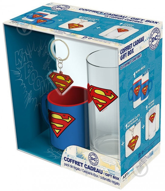 Набір подарунковий FSD DC Comics міні чашка Супермен з аксесуарами (ABYPCK087) - фото 1 Набір подарунковий FSD DC Comics міні чашка Супермен з аксесуарами (ABYPCK087) - фото 1