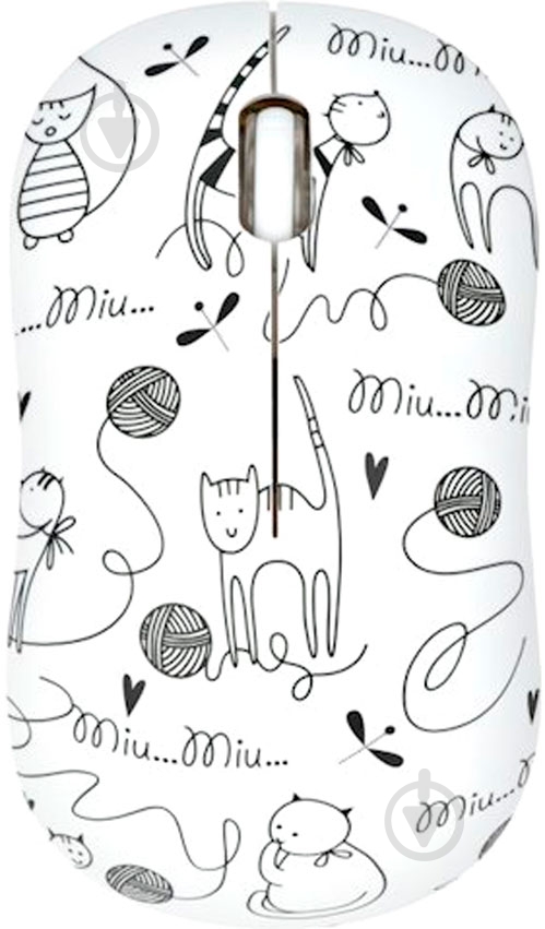 Мышь 2E MF209 WL Cats white - фото 1