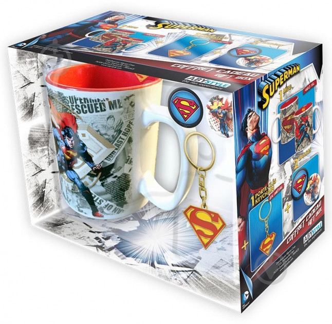 Набор подарочный FSD DC Comics чашка Супермен с аксессуарами (ABYPCK074) - фото 1