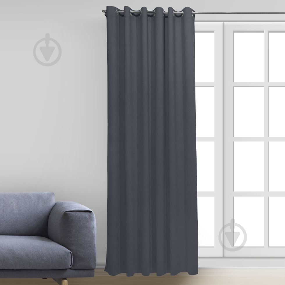 Штора Moda 200х268 см сірий Decora - фото 1 Штора Moda 200х268 см сірий Decora - фото 1