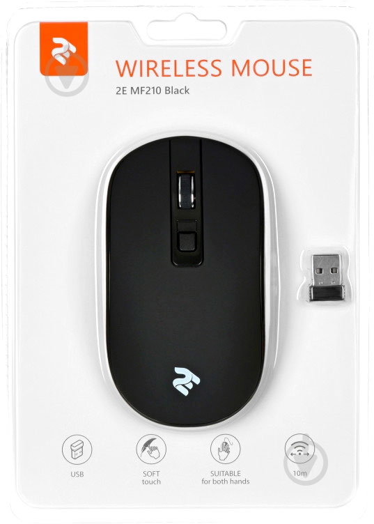 Миша 2E MF210 WL black - фото 4