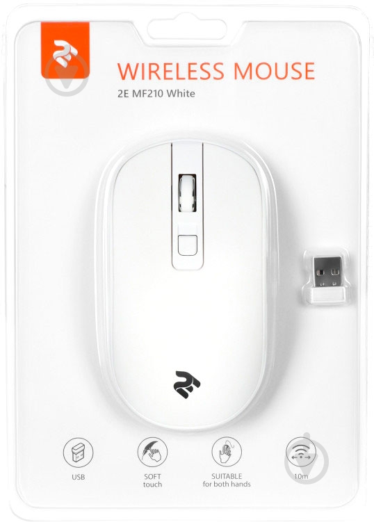 Миша 2E MF210 WL white - фото 4