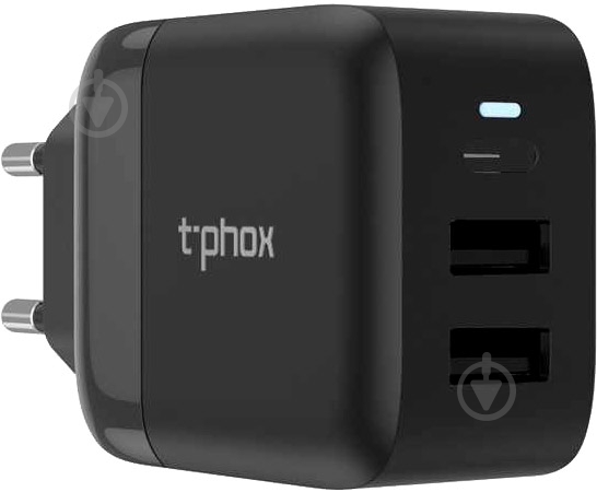 Зарядний пристрій T-PHOX Classic 24W 1xTYPE-C + 2xUSB - фото 1