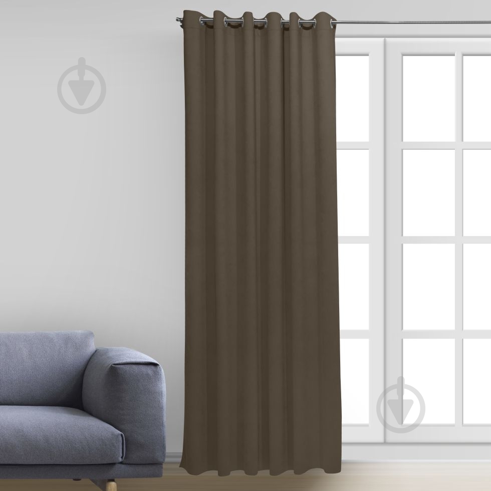 Штора Moda 200х268 см коричневый Decora - фото 1 Штора Moda 200х268 см коричневый Decora - фото 1