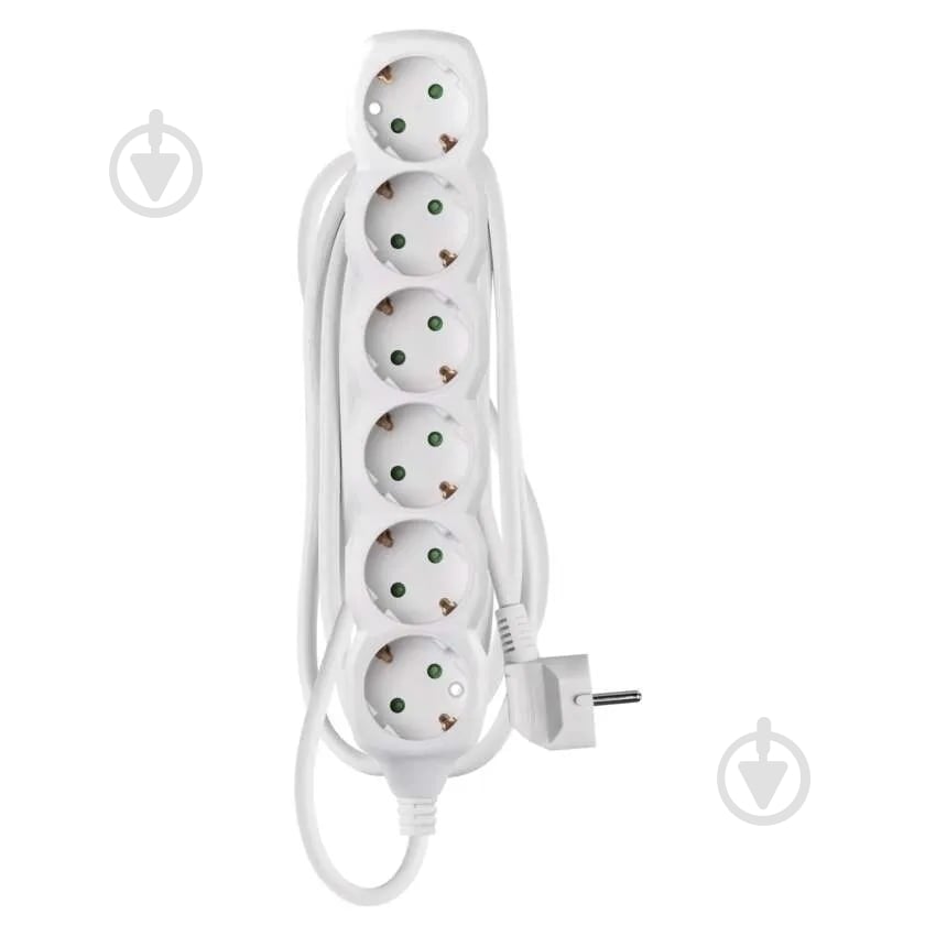 Подовжувач Emos 1,5 мм² 16A 3680 Вт із заземленням 6 гн. білий 3 м P0623R - фото 1 Подовжувач Emos 1,5 мм² 16A 3680 Вт із заземленням 6 гн. білий 3 м P0623R - фото 1