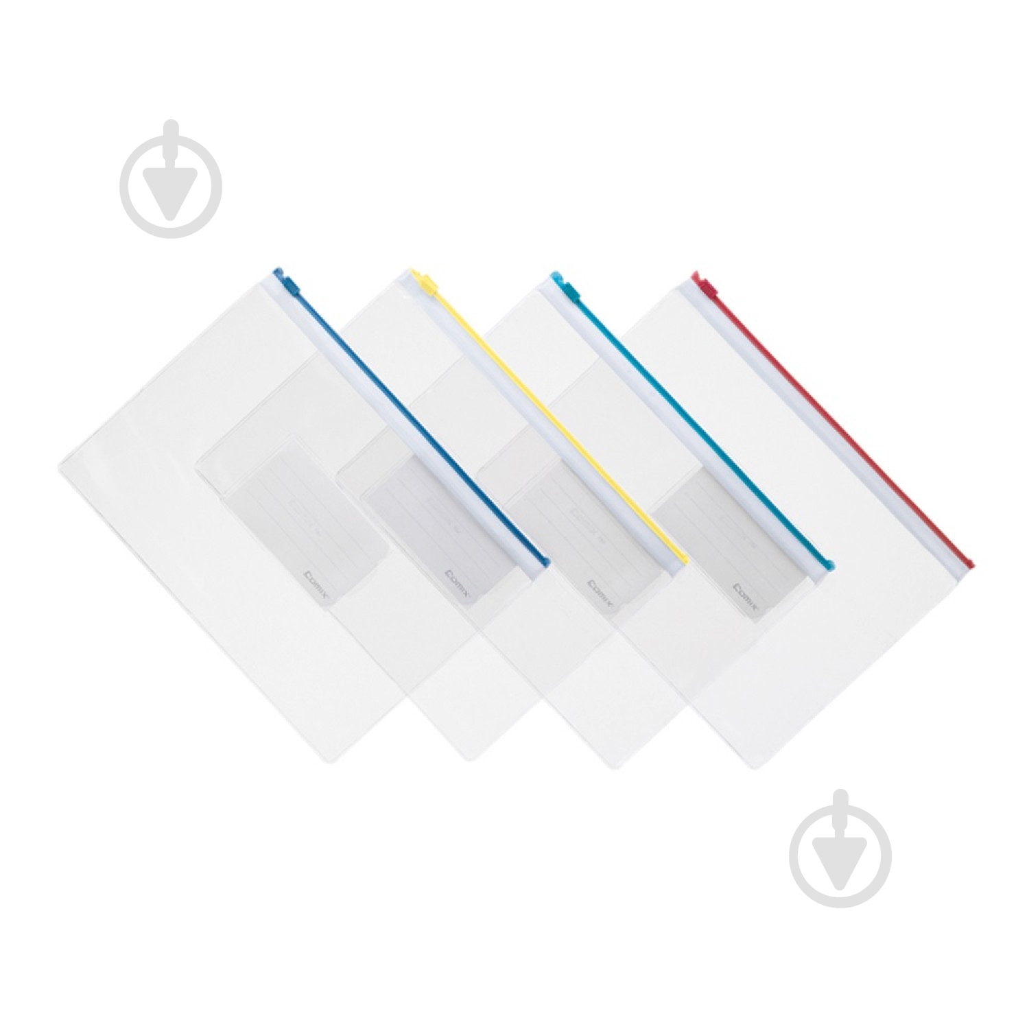 Папка-конверт на блискавці А5 прозора асорті F54 Comix - фото 1 Папка-конверт на блискавці А5 прозора асорті F54 Comix - фото 1