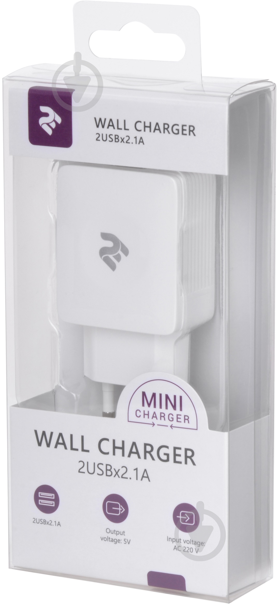 Мережевий зарядний пристрій 2E Wall Charger 2xUSB 4.2A - фото 4 Мережевий зарядний пристрій 2E Wall Charger 2xUSB 4.2A - фото 4
