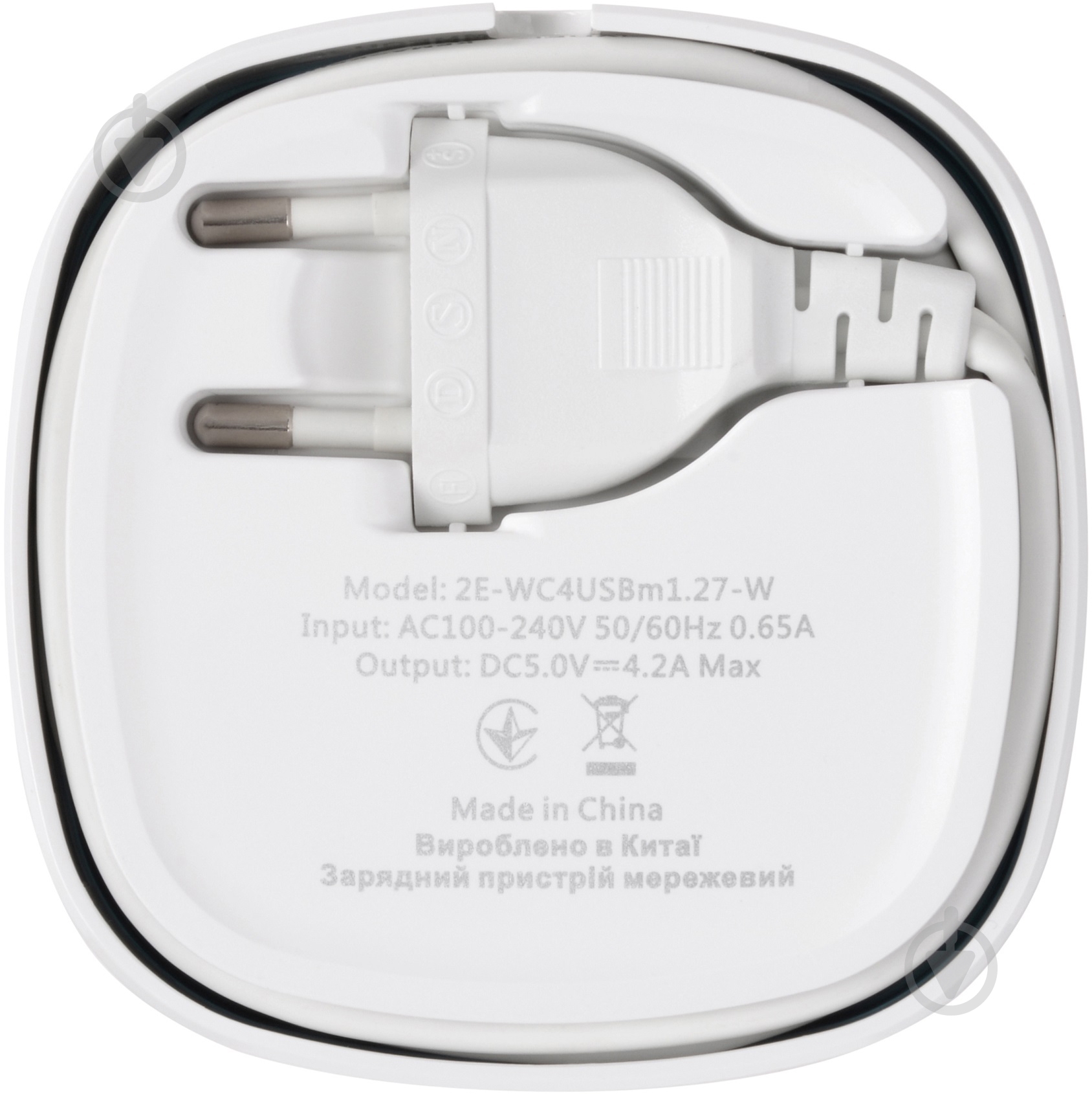 Сетевое зарядное устройство 2E Wall Charger 4xUSB 4.2A - фото 3