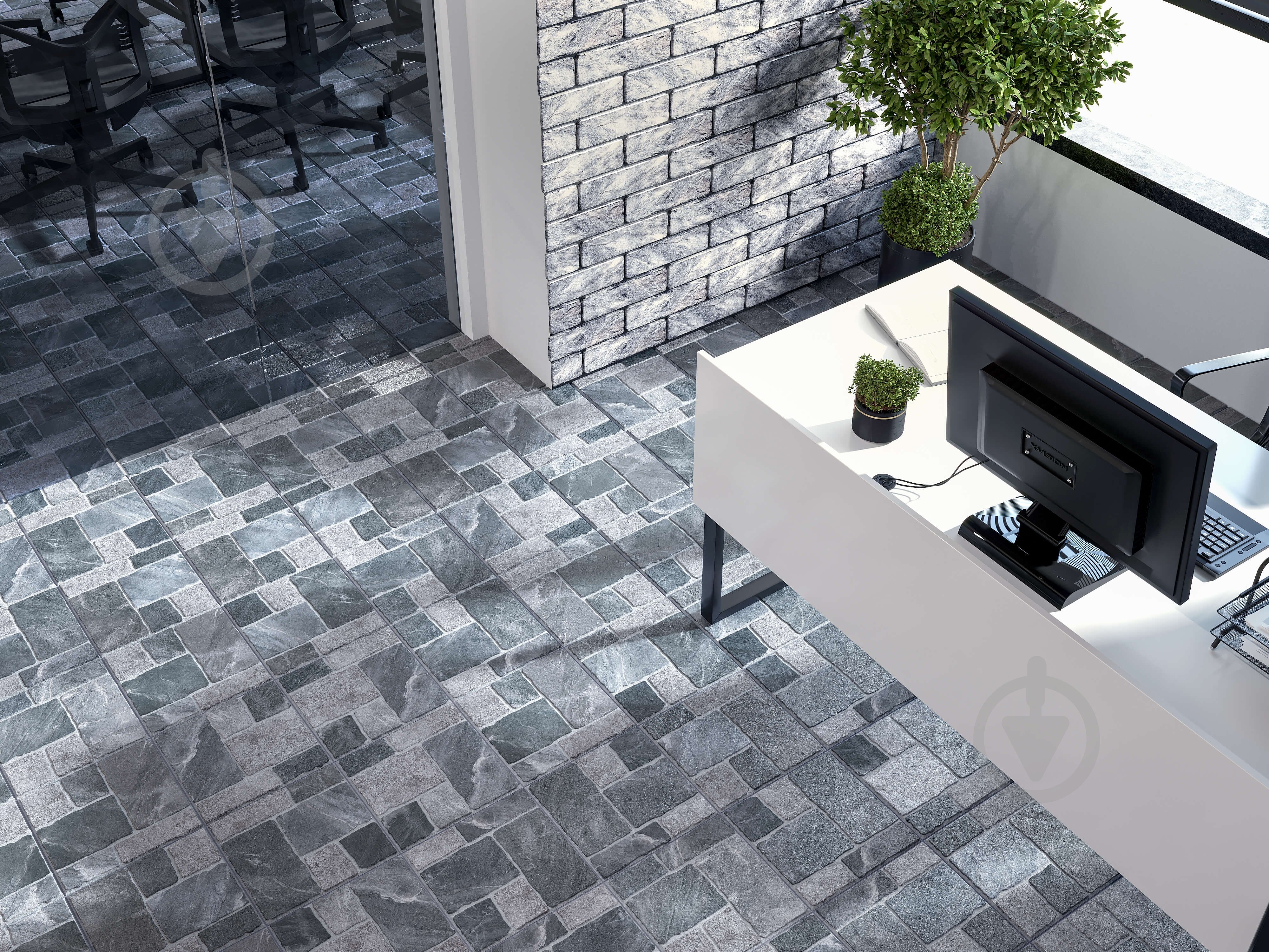 Плитка Golden Tile Stone Brick grey SB2730 30х30 см - фото 2