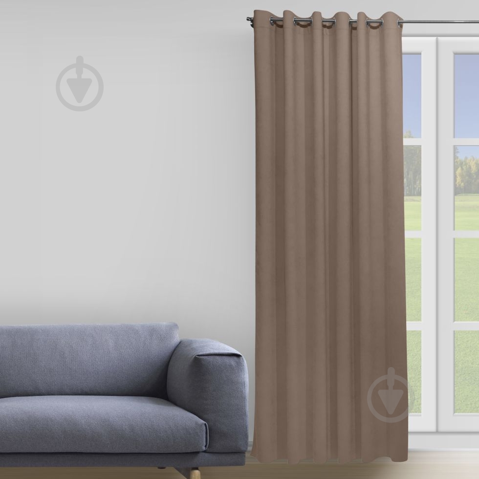 Штора Soft 200х258 см коричневый Decora - фото 1 Штора Soft 200х258 см коричневый Decora - фото 1
