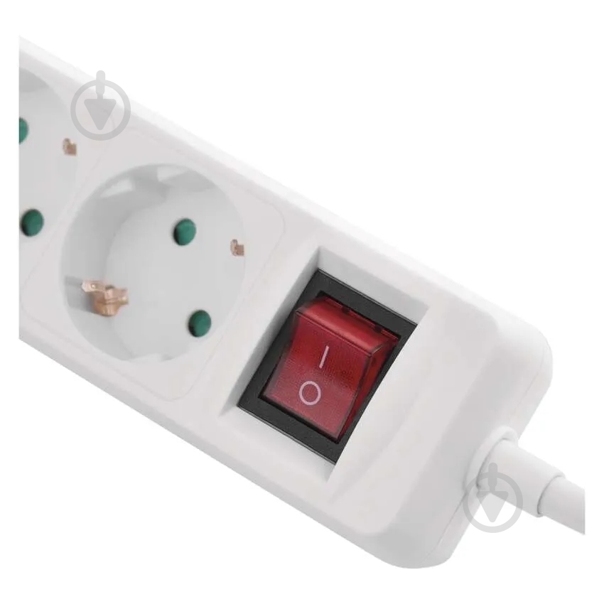 Удлинитель с выключателем Emos 16A 3680 Вт 1USB-A /1USB-C с заземлением 3 гн. белый 2 м P1322CU - фото 7