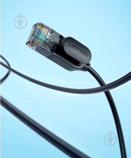 Патч-корд UGREEN NW122 CAT 6A Pure Copper Ethernet Cable OD2.8 70334 2 м черный - фото 3