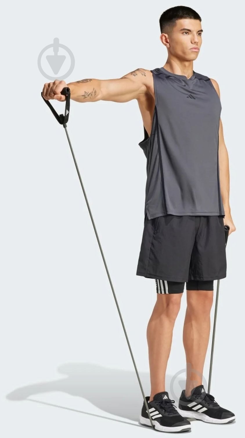 Тайтсы Adidas Techfit Compression Training 3-Stripes Short IN5589 р.S черный - фото 7
