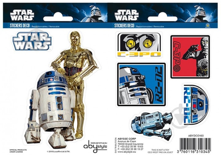 ᐉ Наліпки FSD Зоряні війни R2-D2 / C3PO (ABYDCO160) • Краща ціна