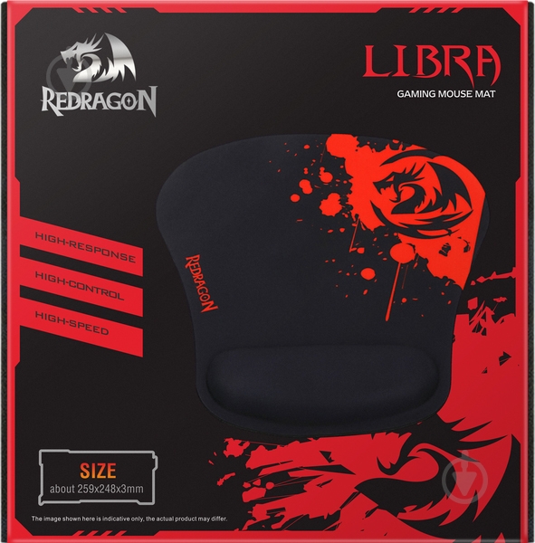 Игровой коврик Redragon Libra Speed Black/Red (78305) - фото 5