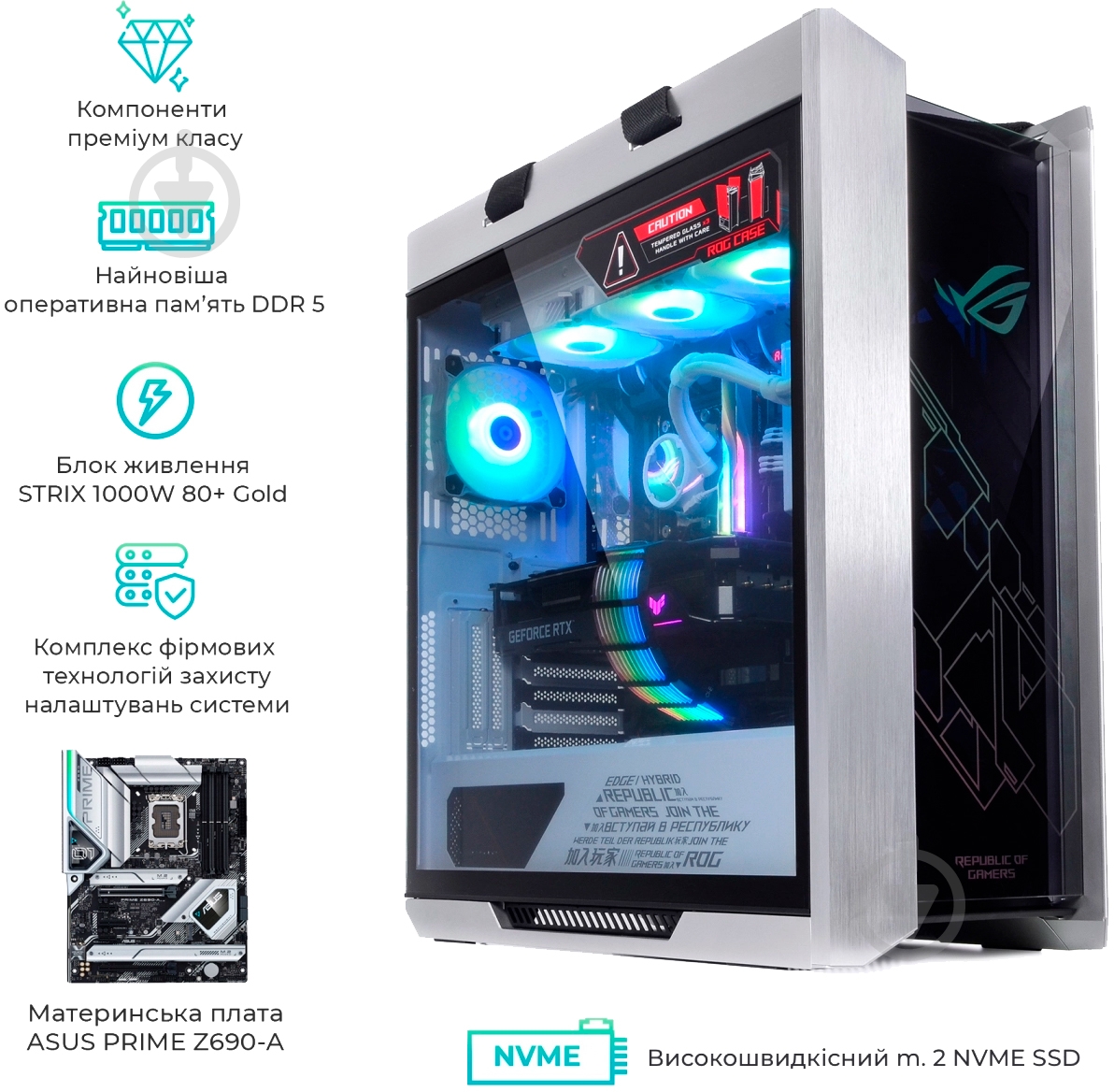 Системный блок Artline Overlord STRIX (STRIXv120Winw) silver/white - фото 10 Системный блок Artline Overlord STRIX (STRIXv120Winw) silver/white - фото 10