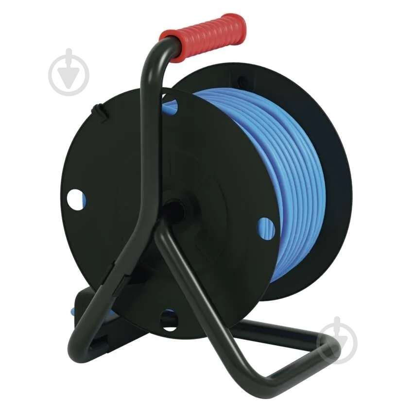 Удлинитель на катушке Emos 1,5 мм² 16A 3680 Вт IP44 силикон с заземлением 4 гн. голубой 25 м P08625W - фото 10