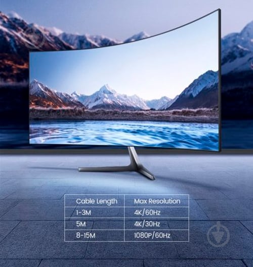 Кабель UGREEN HD106 HDMI to DVI Cable 1,5 м black (11150) - фото 4 Кабель UGREEN HD106 HDMI to DVI Cable 1,5 м black (11150) - фото 4