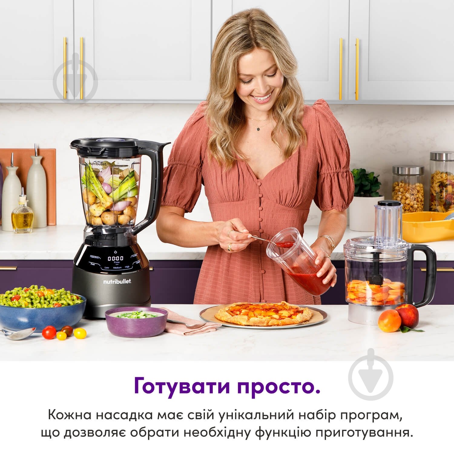 Блендер стаціонарний NUTRIBULLET NBF580B Triple Prep System - фото 7