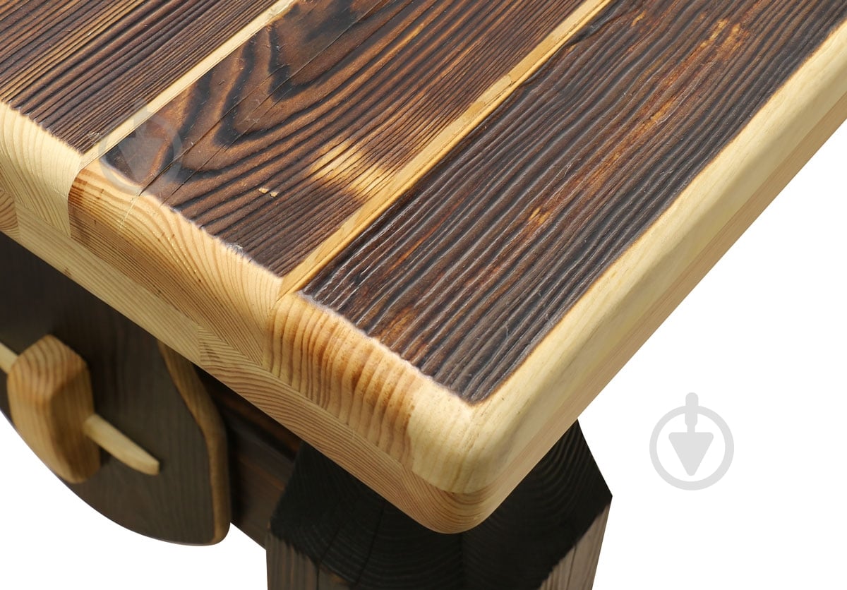 Стіл дерев’яний Вижиг 80x200 см коричневий - фото 3 Стіл дерев’яний Вижиг 80x200 см коричневий - фото 3