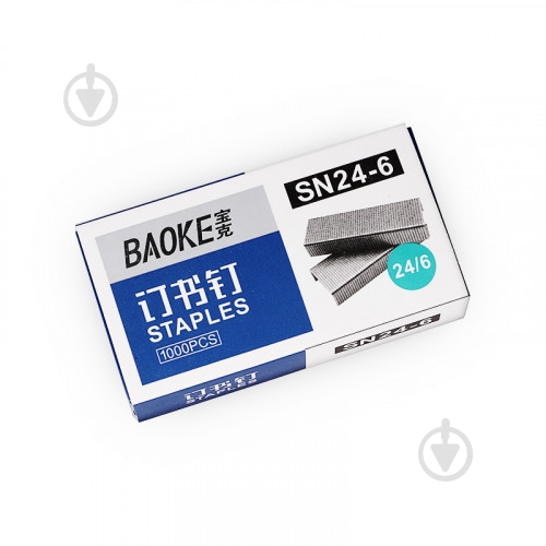 Скобы №24/6 1000 шт. SN24/6 Baoke - фото 2