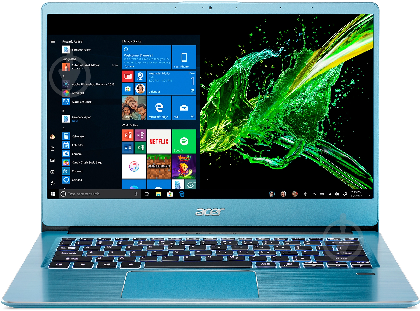 Ноутбук Acer 3 14 (NX.HFEEU.034) blue - фото 1 Ноутбук Acer 3 14 (NX.HFEEU.034) blue - фото 1