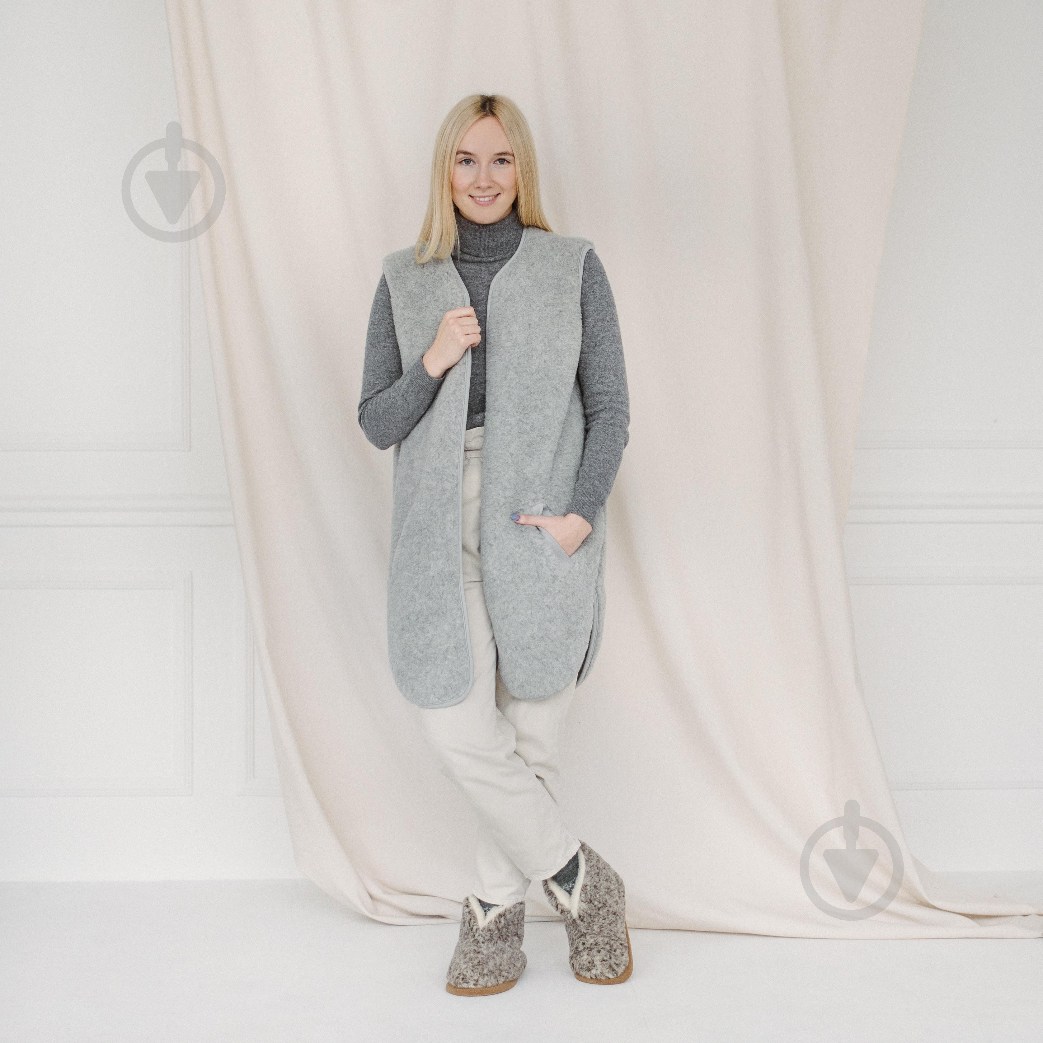 Жилет Flokati Pearl р. L/XL серый - фото 3 Жилет Flokati Pearl р. L/XL серый - фото 3