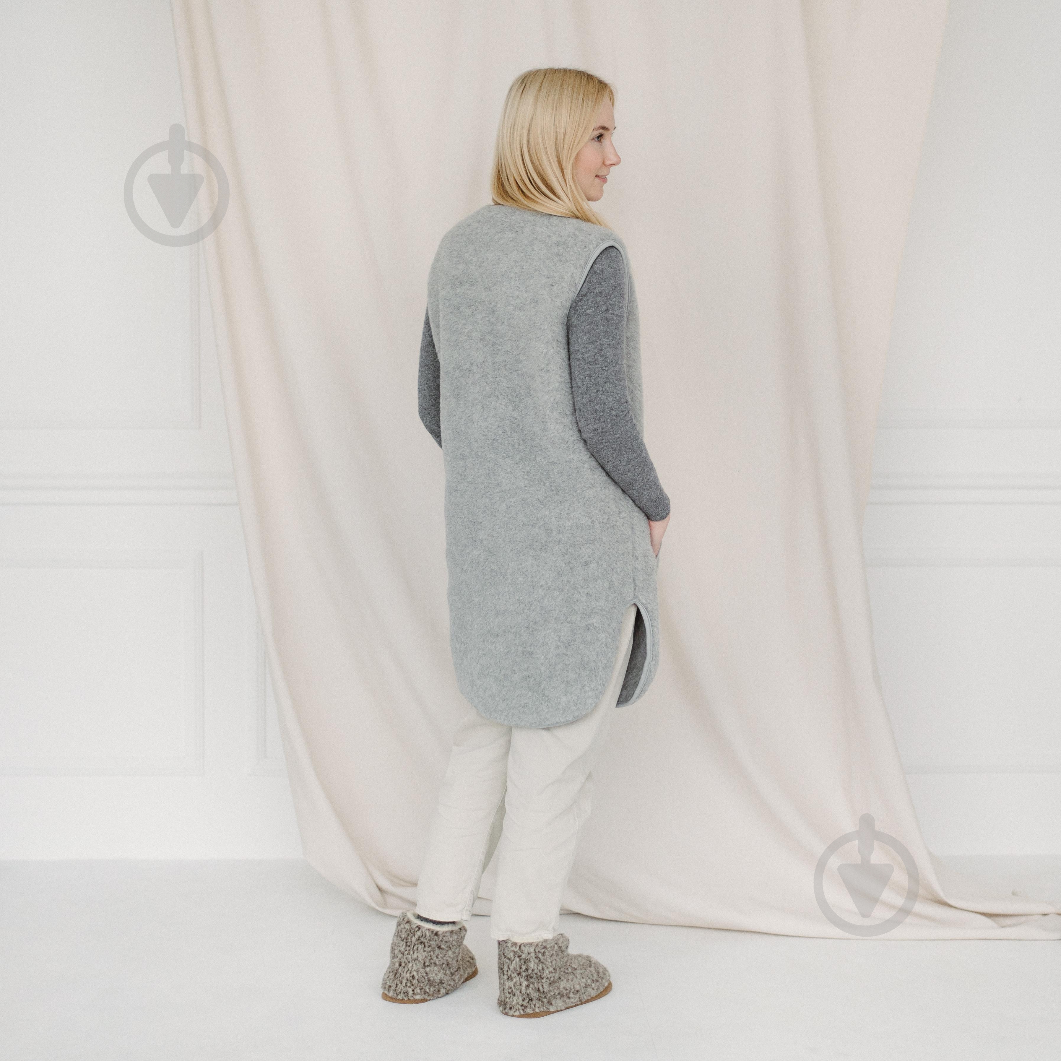 Жилет Flokati Pearl р. L/XL серый - фото 4 Жилет Flokati Pearl р. L/XL серый - фото 4