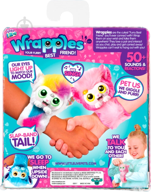 Игрушка интерактивная Moose Wrapples S1 Флутта 28816 - фото 8 Игрушка интерактивная Moose Wrapples S1 Флутта 28816 - фото 8