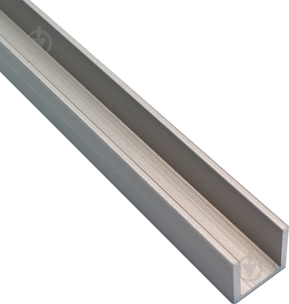 Швеллер алюминиевый 10x8x1,5 мм 1000 мм анодированое серебро - фото 1