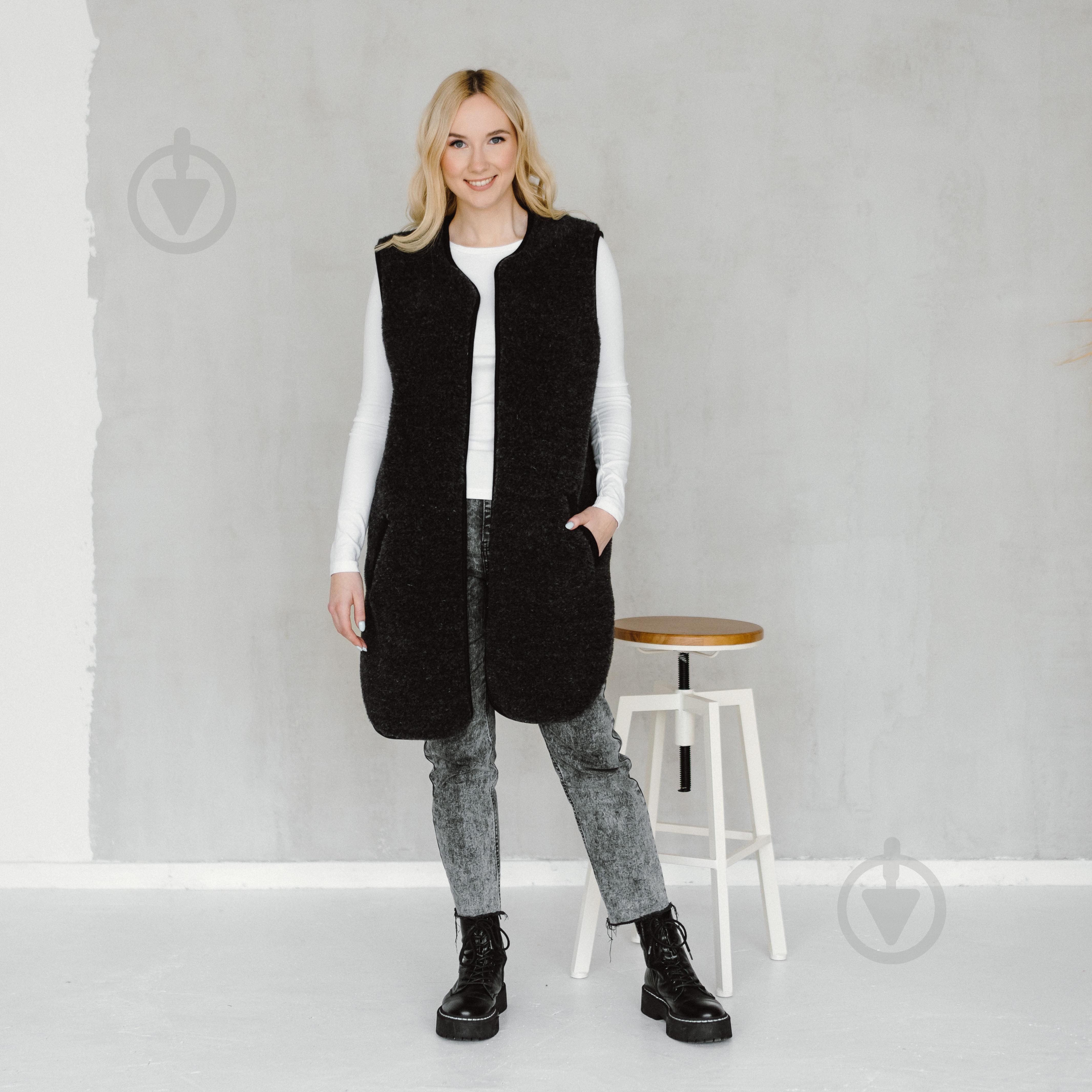 Жилет Flokati Pearl р. L/XL чорний - фото 1