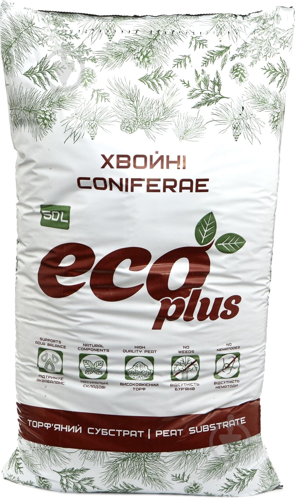 Субстрат Eco Plus для хвойных растений 50 л - фото 1