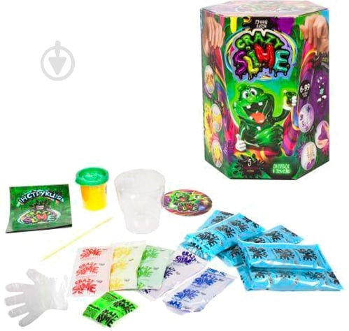 Набор для опытов Danko Toys Crazy Slime Лизун своими руками (укр.) SLM-01-01U - фото 2