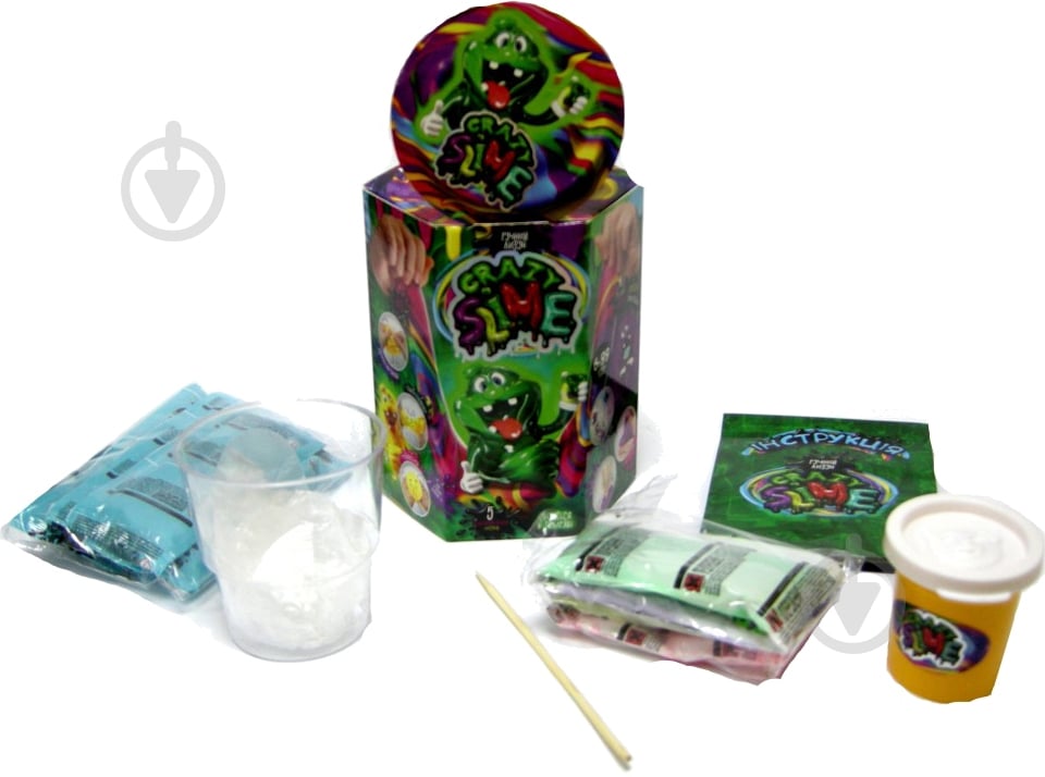 Набор для опытов Danko Toys Crazy Slime Лизун своими руками (укр.) SLM-01-01U - фото 3