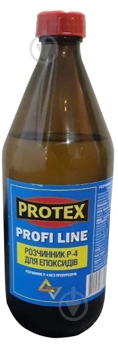 Растворитель Р-4 PROFILINE стеклянная бутылка Protex 1 л 0,74 кг - фото 1