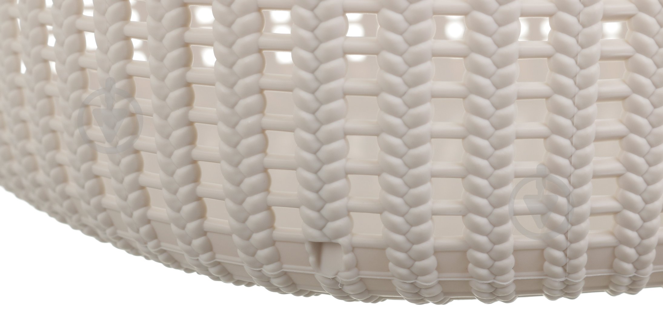 Кошик для білизни Gonpa Knitty 372х520х230 мм 32 л кремовий - фото 3