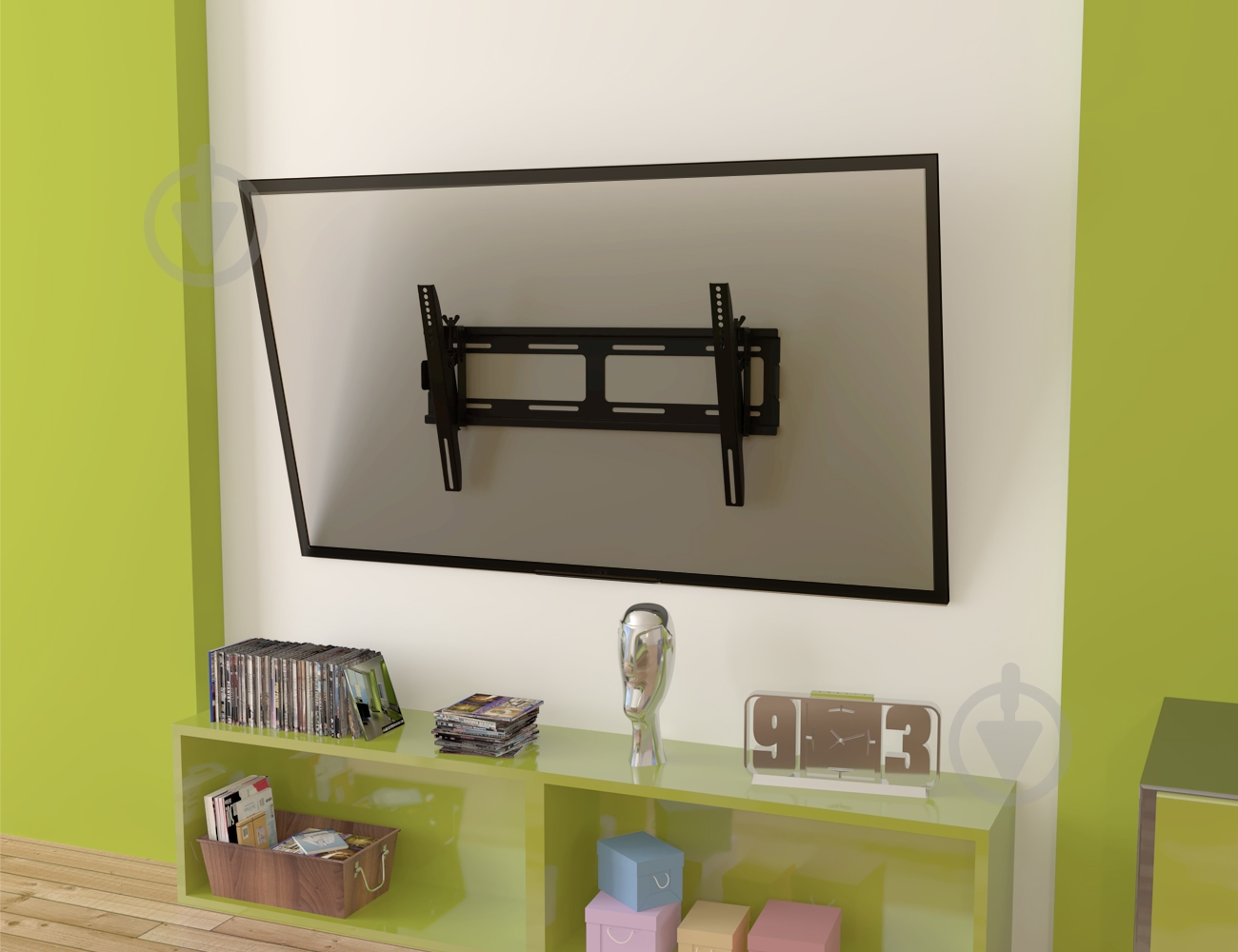 Крепление для телевизора KSL WM3N-B наклонные 42"-63" черный - фото 2
