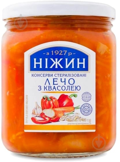 Лечо ТМ Нежин с фасолью 460 г - фото 1