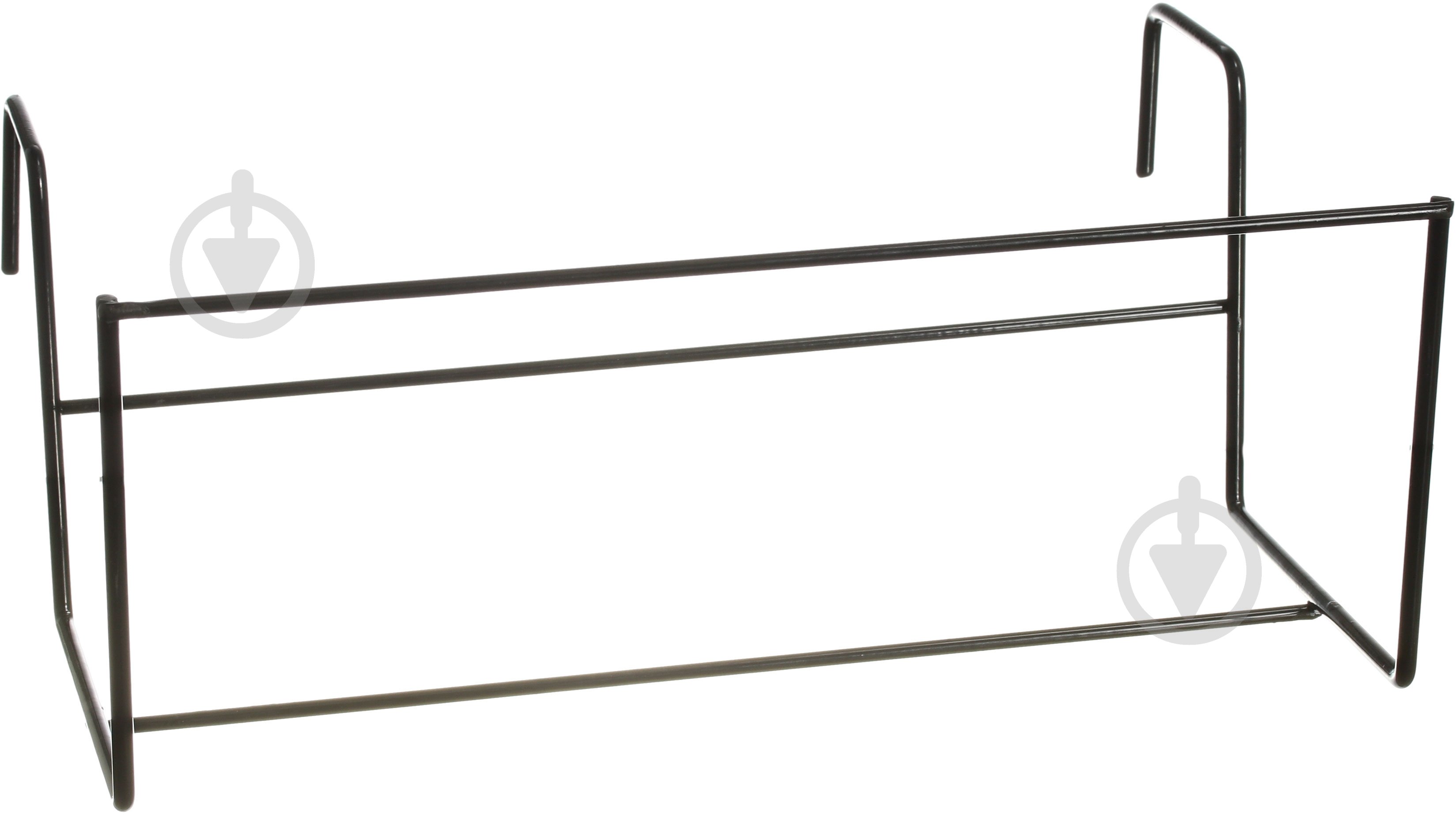 Тримач для вазонів середній підбалконник 30 см (чорний) 23х30x13 см - фото 1