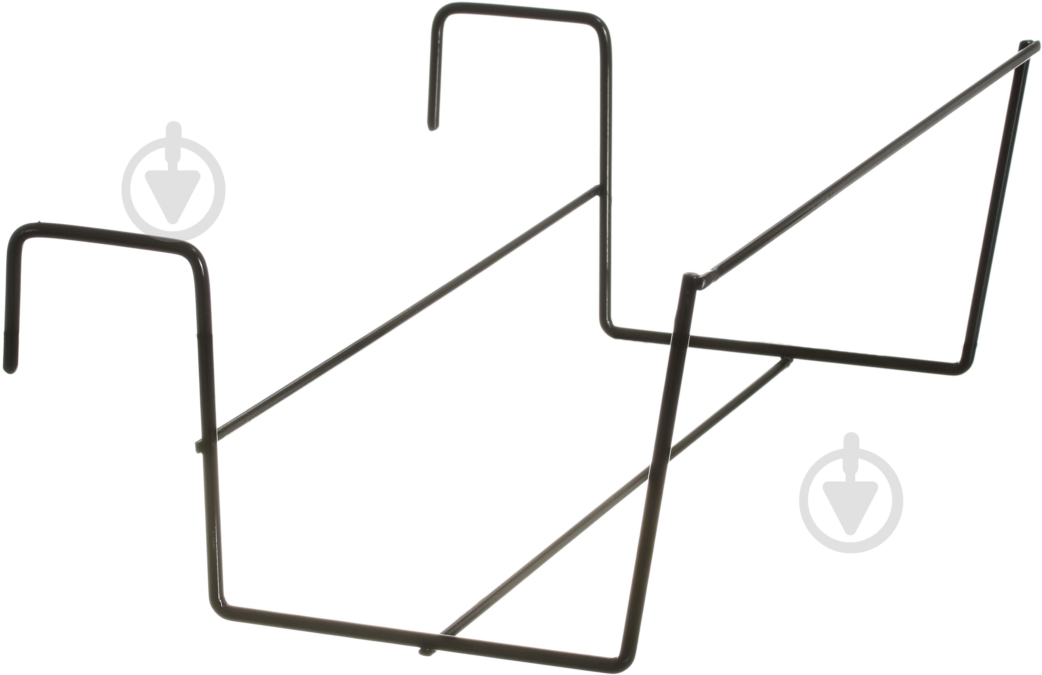 Тримач для вазонів середній підбалконник 30 см (чорний) 23х30x13 см - фото 2