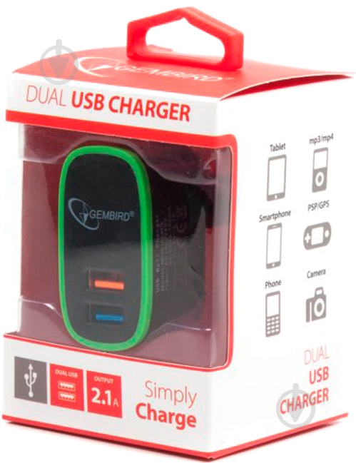 Зарядное устройство Gembird MP3A-UC-AC9 - фото 4 Зарядное устройство Gembird MP3A-UC-AC9 - фото 4