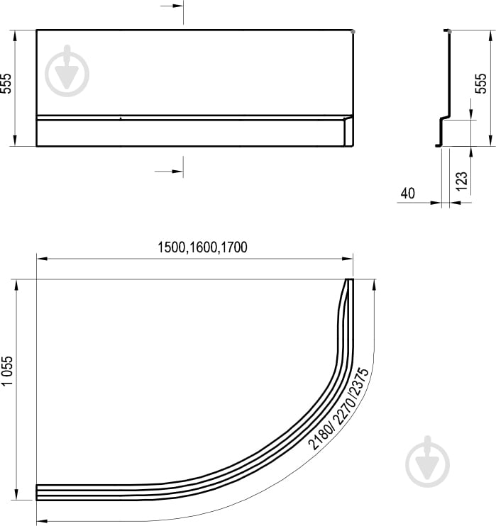 Панель для ванны Ravak A ROSA II R 170 см N snowwhite - фото 2 Панель для ванны Ravak A ROSA II R 170 см N snowwhite - фото 2