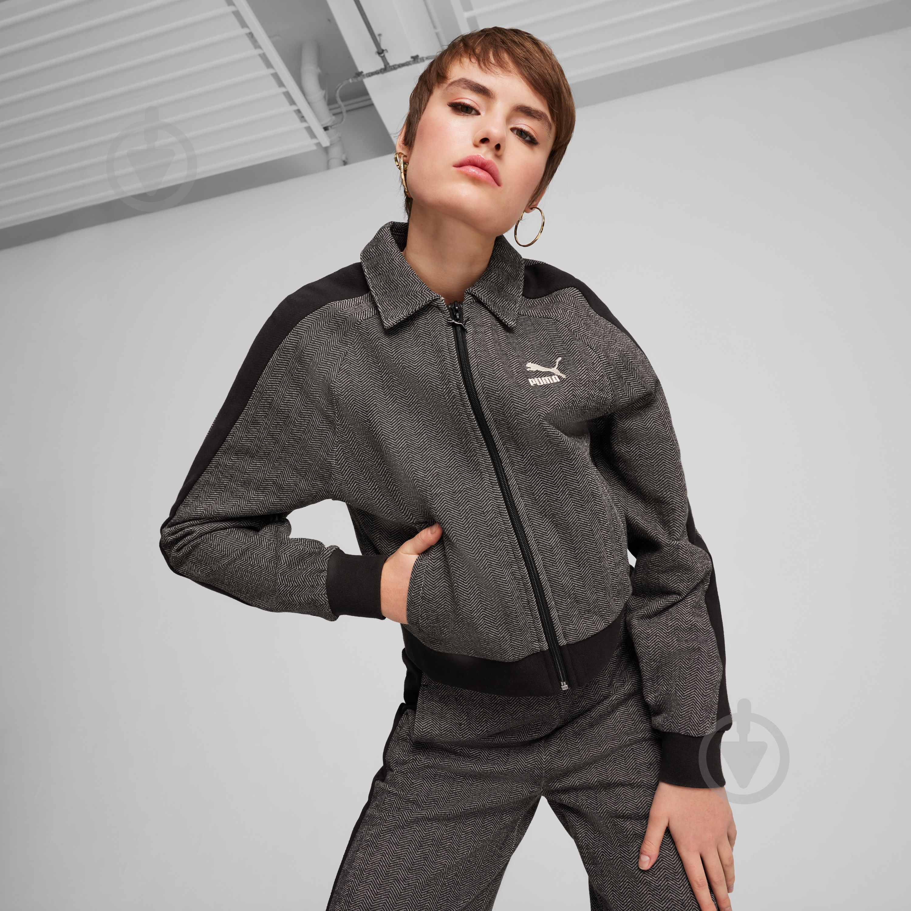 Джемпер Puma T7 TRACK JACKET 62679701 р.L сірий - фото 3